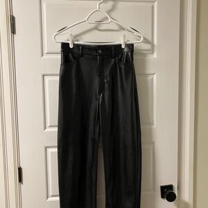Dynamite Black Faux Leather Pants